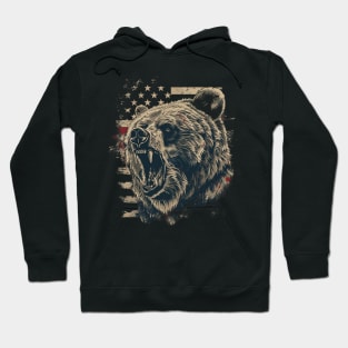 Grizzly Bear Footprints Hoodie